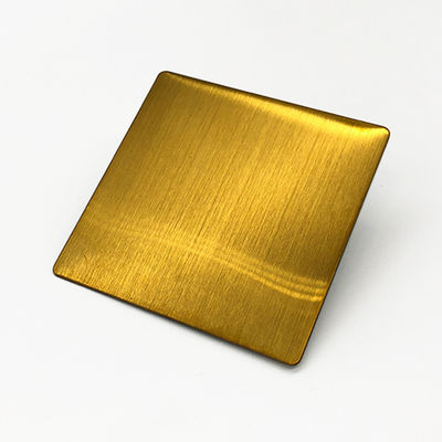 4X10 złota PVD Plated Color 316 Dekoracyjna blacha ze stali nierdzewnej o grubości 1,2 mm